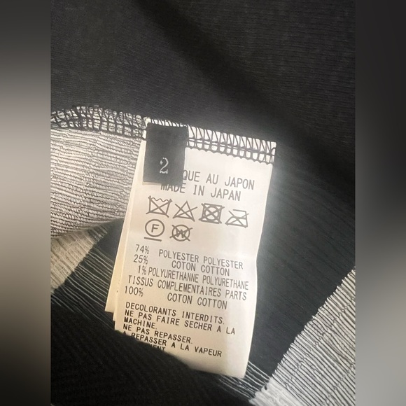 Yohji Yamamoto Skirt and Blouse Set Gingham Black and White Size S - Picture 10 of 16